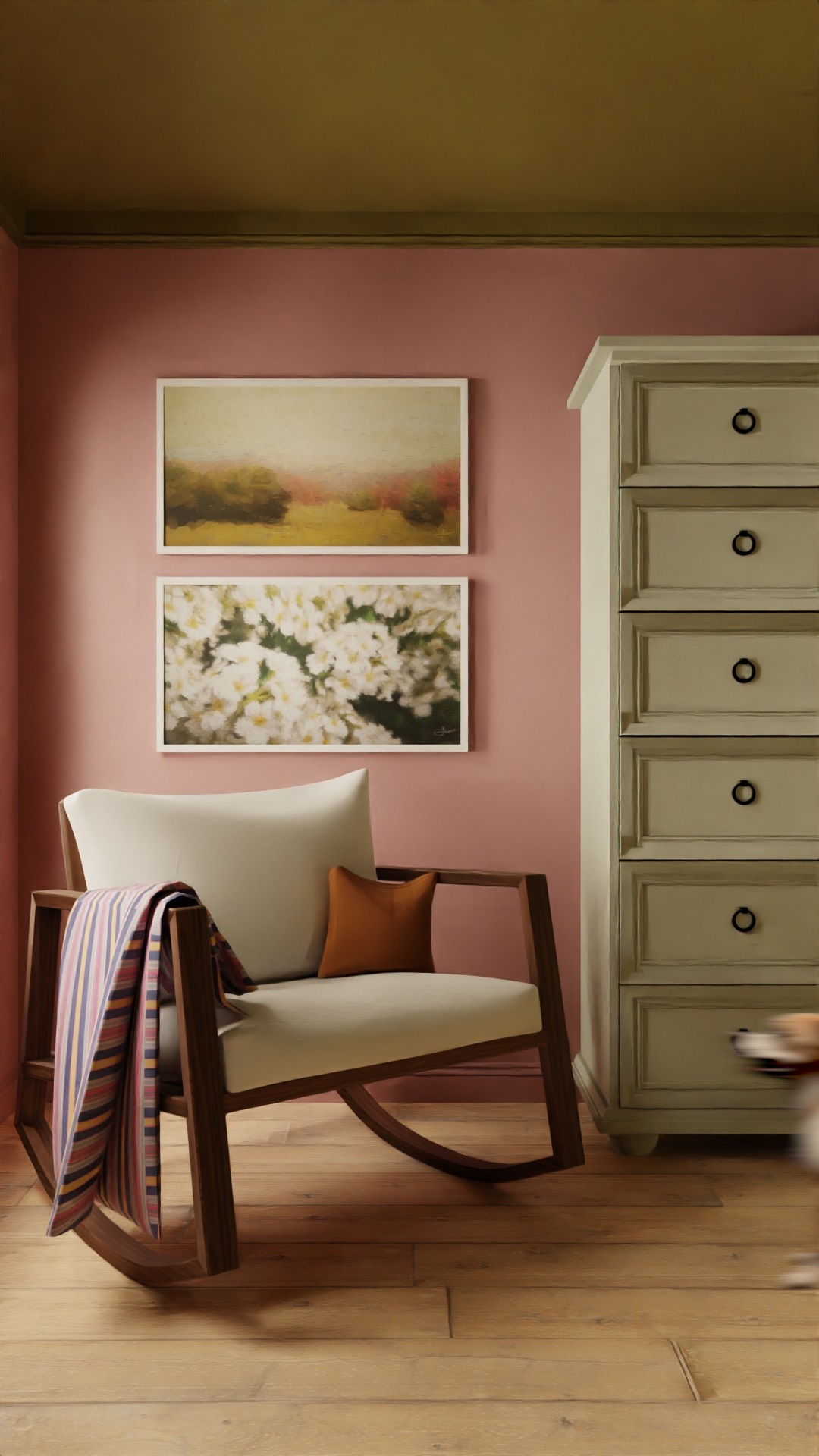 A room decorated by Anna Maria Casa.